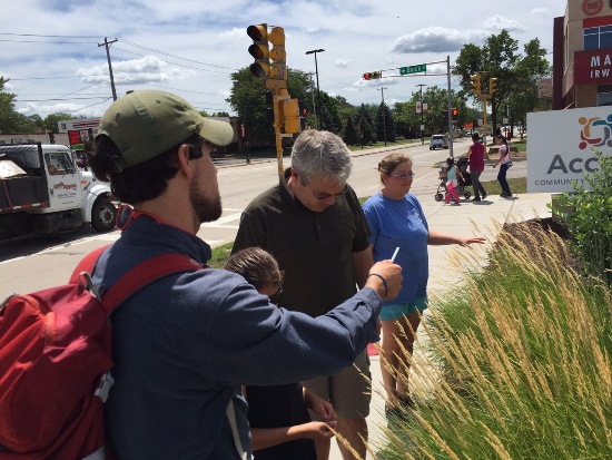 Great Neighborhoods Director Tom Pearce on a Walk Tour with Local Neighbors.