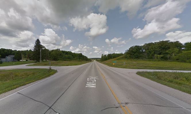 A typical section of "busy" State Highway 23 between Fond du Lac and Plymouth