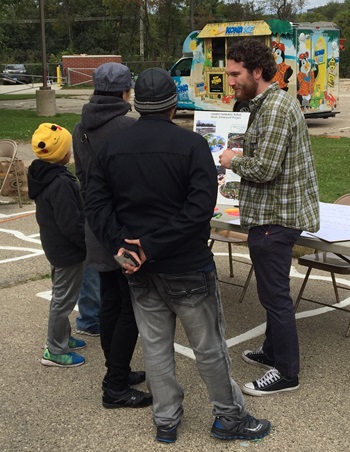 Community Project Coordinator, Abe Lenoch at the Leopold Fall Festival