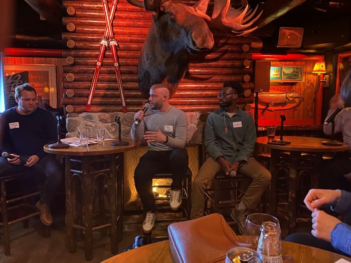 Gregg May, our transportation policy director, speaking at a NEWaukee event about the value of rethinking 794 in downtown Milwaukee.